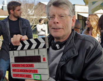 Stephen King on the set of UTD